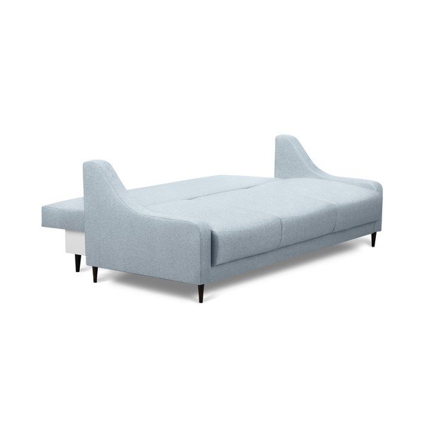 Šviesiai mėlyna sofa-lova su daiktadėže Mazzini Sofas Ancolie, 215 cm-image-4
