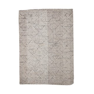 Kreminės spalvos iš medvilnės mišinio kilimas 150x210 cm Saxo – Bloomingville