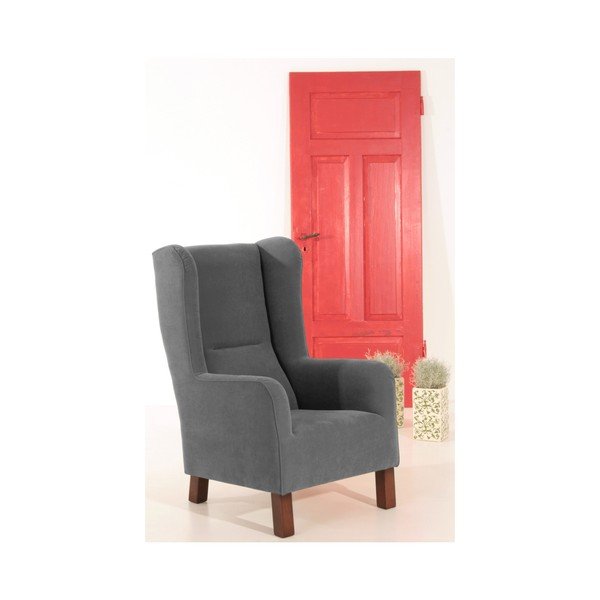 Antracito spalvos fotelis Max Winzer Bruno Velor-image-1