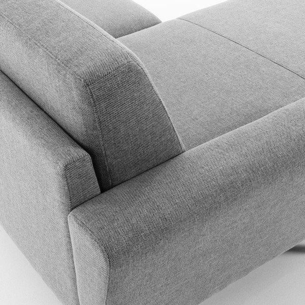 Pilka kampinė sofa Kave Home Guy-image-1