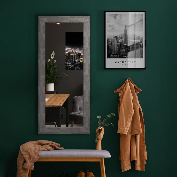 Sieninis veidrodis pilku rėmu Styler Jyvaskyla, 60 x 148 cm-image-1