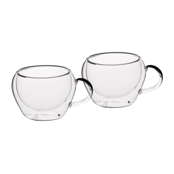 Du stikliniai espreso puodeliai "Kitchen Craft Le'Xpress", 80 ml