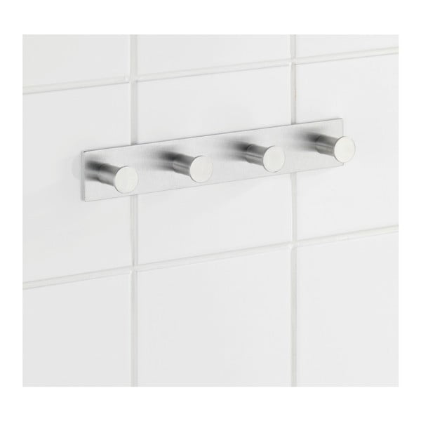 Sieninė pakaba su 4 kabliukais sidabrinės spalvos Wenko Celano-image-2