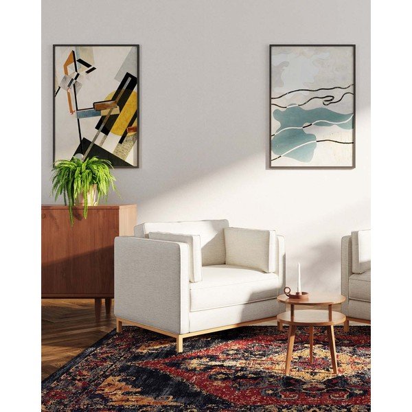 Krėslas kreminės spalvos Celerio – Ame Yens-image-3