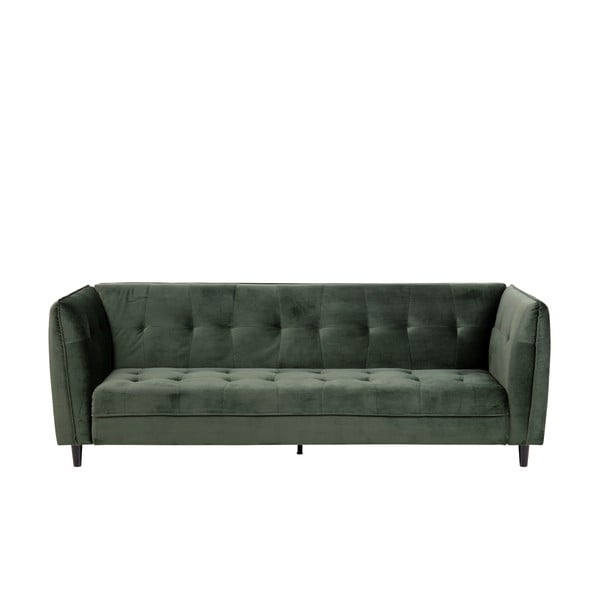 Žalia aksominė sofa-lova Actona Jonna, 235 cm