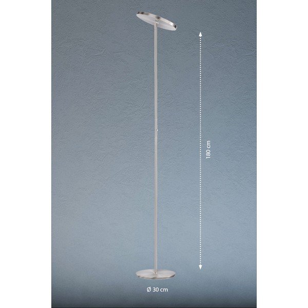 Pastatomas šviestuvas sidabrinės spalvos LED (aukštis 180 cm) Fabi – Fischer & Honsel-image-1