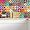 60 sieninių lipdukų rinkinys Ambiance Tiles Vintage, 10 x 10 cm