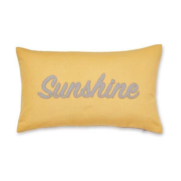 Geltona medvilninė dekoratyvinė pagalvė Cooksmart® Sunshine, 30 x 50 cm