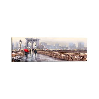 Paveikslas Styler Canvas Watercolor New York Bridge, 45 x 140 cm