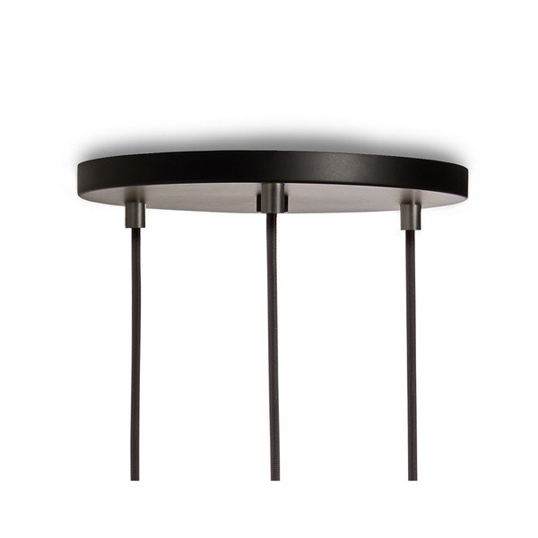 Kabantis šviestuvas tamsiai pilkos spalvos su pritemdymo funkcija ø 25 cm Triple Pendant – tala-image-3