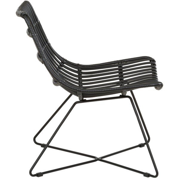 Juodas poliratano krėslas Costa - Westwing Collection-image-3