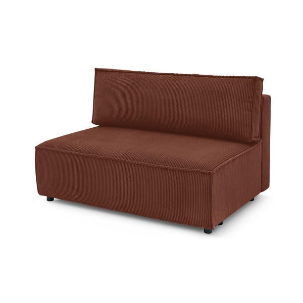 Modulinė sofa raudonos plytų spalvos iš kordinio velveto (modulinė) Nihad modular – Bobochic Paris