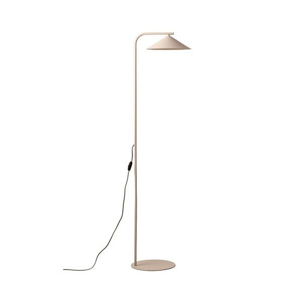 Kreminės spalvos iš metalo pastatomas šviestuvas (aukštis 160 cm) Nocte – Micadoni 