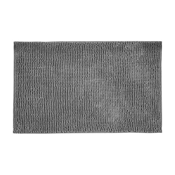 Tamsiai pilkas tekstilinis vonios kambario kilimėlis 50x80 cm Chenille - Allstar