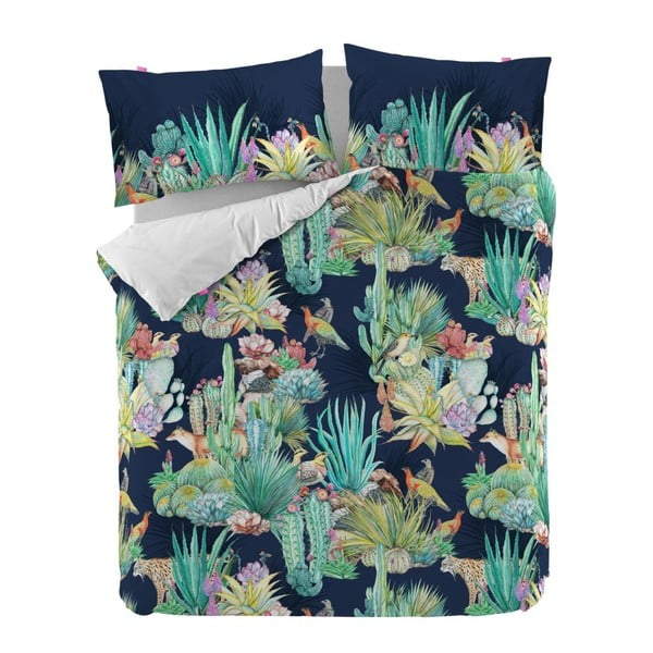 Medvilninis antklodės užvalkalas dvigulei lovai "Happy Friday Cactus", 220 x 220 cm