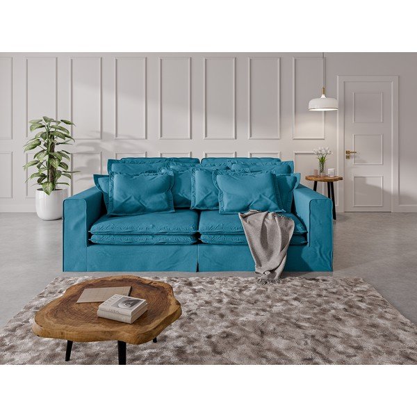 Šviesiai mėlynos spalvos sofa 236 cm Nora – Ropez-image-1