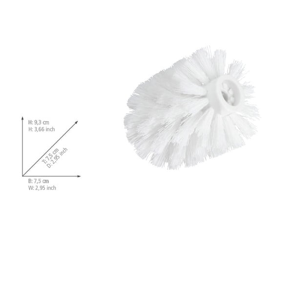 Balta tualeto šepetėlio atsarginė galvutė Wenko, ø 7,5 cm-image-1