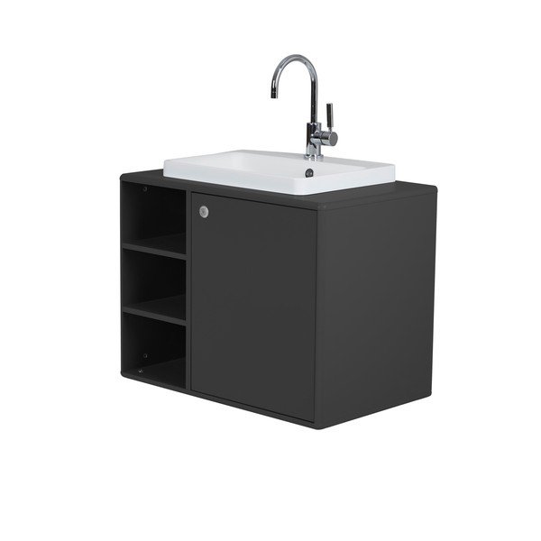 Tamsiai pilka spintelė po praustuvu 80x62 cm Color Bath - Tom Tailor-image-1