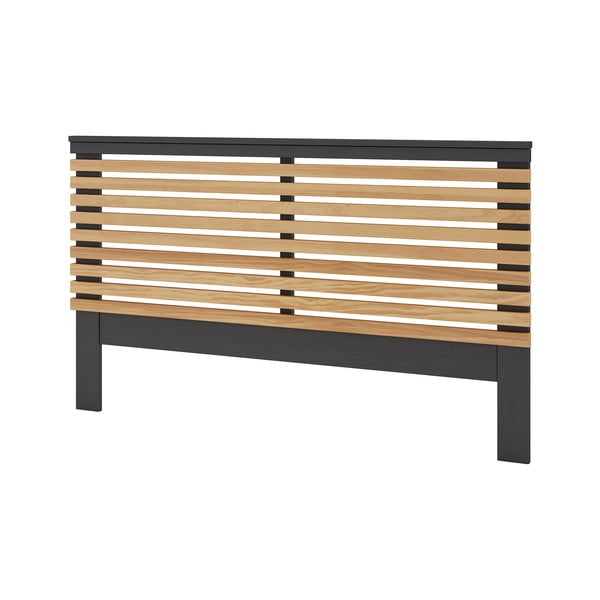 Juodos/natūralios pušies galvūgalis 163x100 cm Lavis - Marckeric-image-3