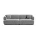 Šviesiai pilkos spalvos sofa iš velveto 255 cm Campi – Cosmopolitan Design