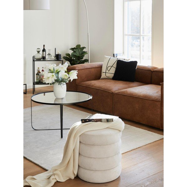 Baltas pufas Alto - Westwing Collection-image-4