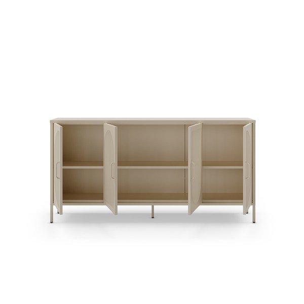 Šoninė spintelė kreminės spalvos 160x90 cm Tayra – Marckeric-image-3