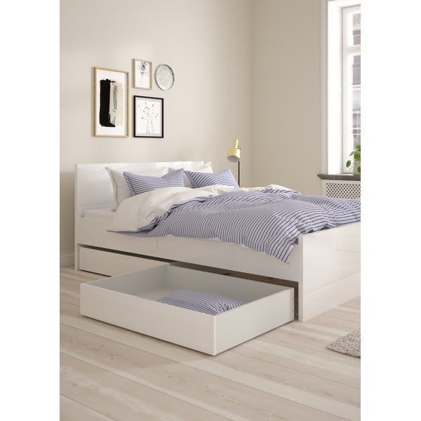 Lovos daiktadėžės baltos spalvos 2 vnt. Naia – Tvilum-image-1