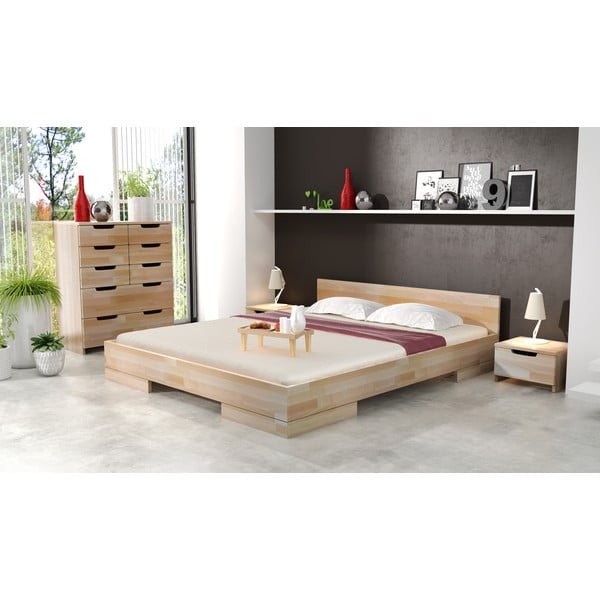 Buko medienos naktinis staliukas su stalčiumi SKANDICA Spectrum-image-4