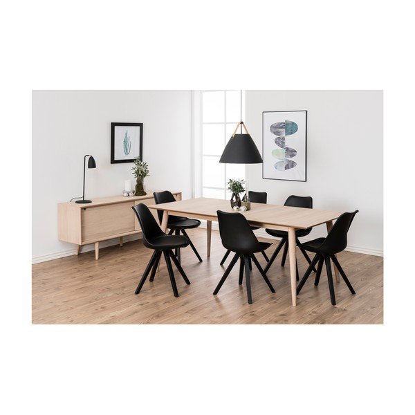 Išskleidžiamas valgomojo stalas su ąžuolo medienos pagrindu Actona Century, 200 x 100 cm-image-4