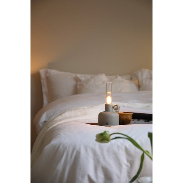 Pilkai smėlinės spalvos stalinis šviestuvas LED (aukštis 22 cm) Astrid – Markslöjd-image-1