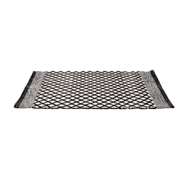 Juodos ir baltos spalvos iš perdirbto plastiko vonios kilimėlis 50x80 cm Tara – Wenko-image-3