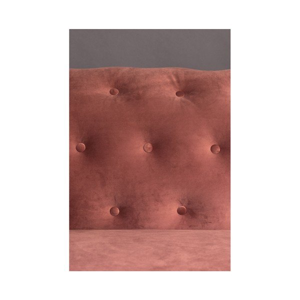 Rožinio aksomo sofa Dutchbone Forest-image-4