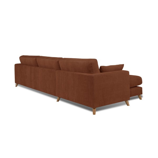 Tamsiai oranžinė kampinė sofa (kairysis kampas) Faria - Scandic-image-2