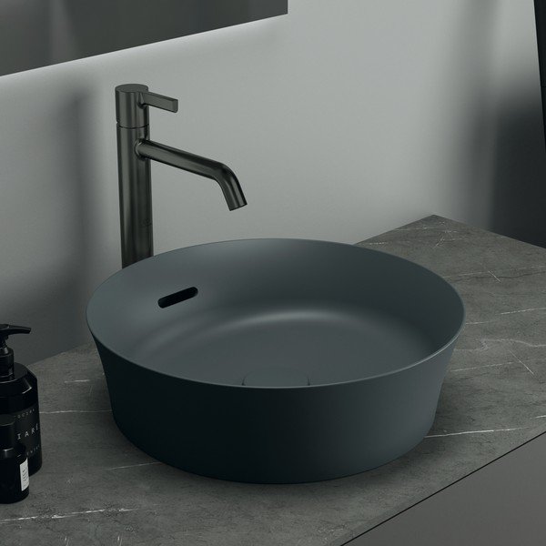 Iš keramikos apvalios formos praustuvas pilkos spalvos ø 40 cm Ipalyss – Ideal Standard-image-1
