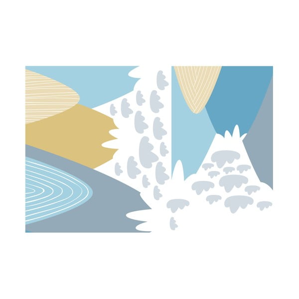 Sienų lipdukas Ambiance Scandinavian Giant Mountains Blanka-image-2