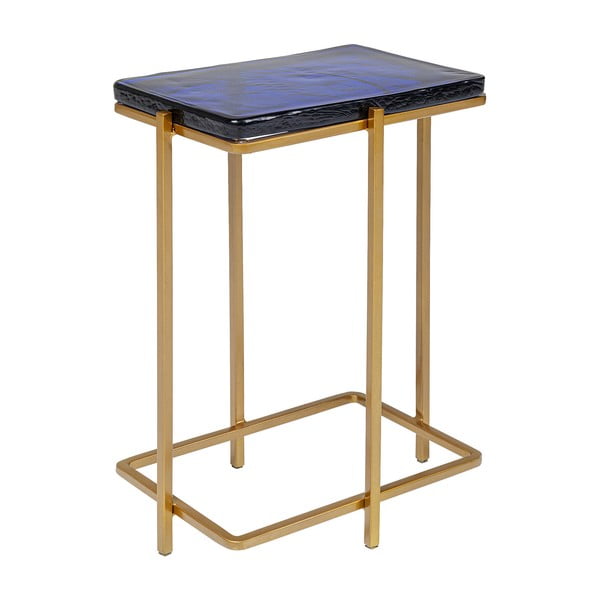 Aukso spalvos sulankstomas stalas "Kare Design Lagoon", aukštis 50 cm-image-1