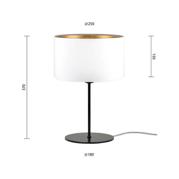 Baltas stalinis šviestuvas su aukso spalvos detalėmis Sotto Luce Tres S, ⌀ 25 cm-image-2