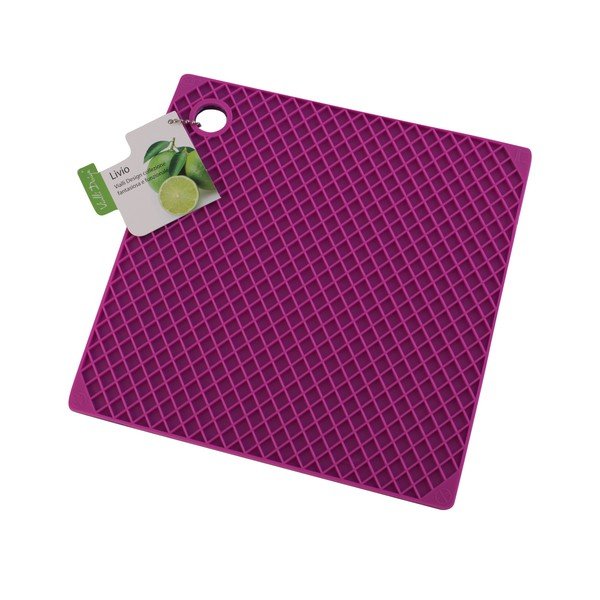 Silikoninis puodų kilimėlis, rožinis/violetinis-image-2