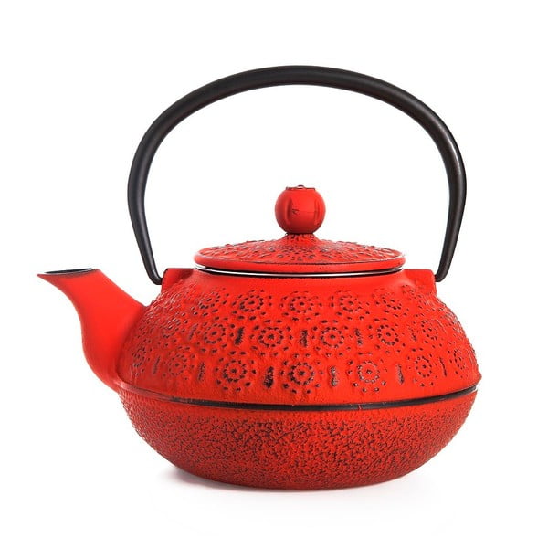 Raudonas ketaus arbatinukas Bambum Taşev Linden, 800 ml