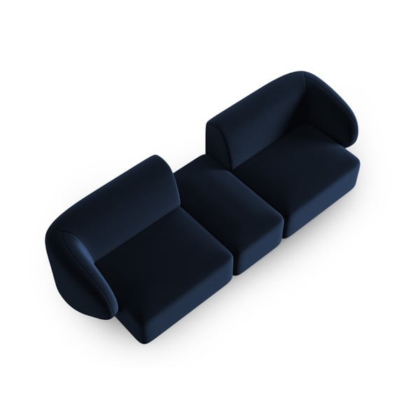 Mėlynos spalvos iš velveto sofa 246 cm Paolo – Milo Casa-image-1