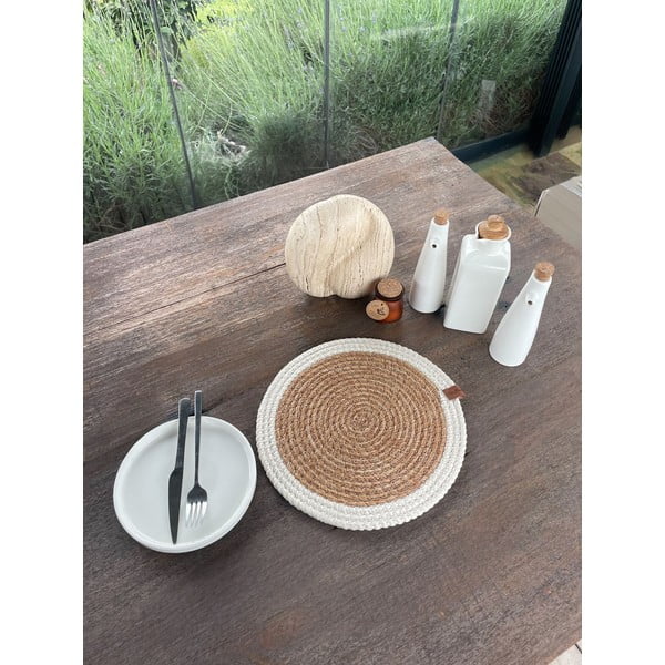 Iš džiuto padėkliukas ø 33 cm Wicker – Mila Home Luxury-image-2