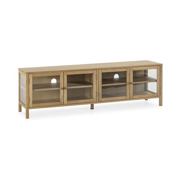 Natūralios spalvos TV spintelė iš ąžuolo 160x50x40 cm Ceci – MOME-image-3