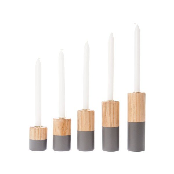 5 "Dip It Grey" žvakidžių rinkinys-image-1