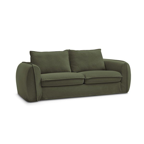 Žalios spalvos sofa miegojimui/sulankstoma 216 cm Archimede – Bobochic Paris-image-3