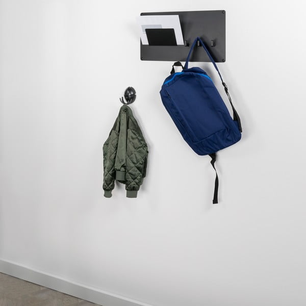 Sieninis juodos spalvos iš plastiko kablys Tick – Spinder Design-image-4