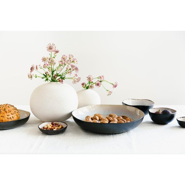 Juodos spalvos/smėlio spalvos iš akmens masės dubuo ø 32 cm Lunar – Salt&Pepper-image-4