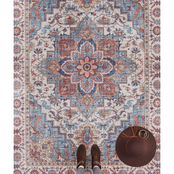 Raudonas ir mėlynas kilimas Nouristan Anthea, 120 x 160 cm-image-2