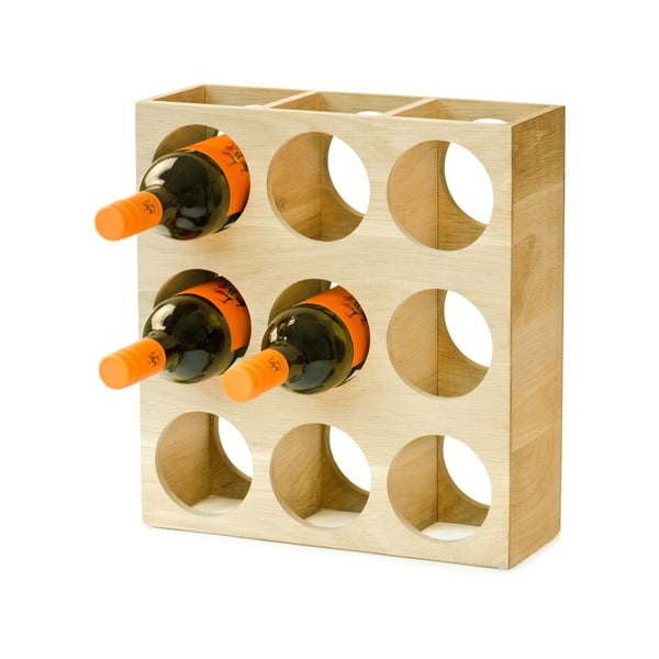 Devynių vyno butelių stovas
