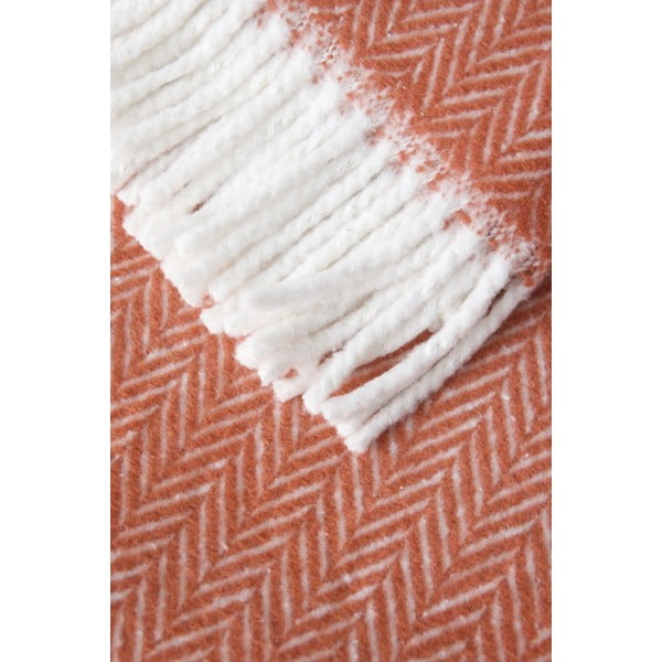 Oranžinis medvilninis pledas Euromant Skyline, 140 x 180 cm-image-2