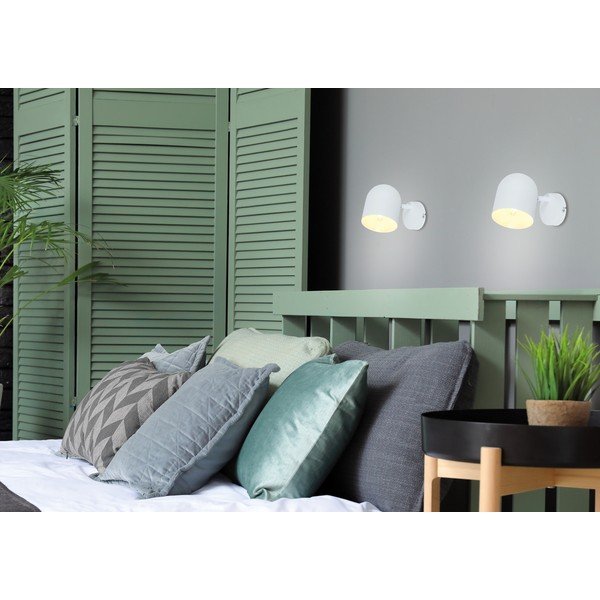 Sieninė lempa baltos spalvos Azuro – Candellux Lighting-image-1